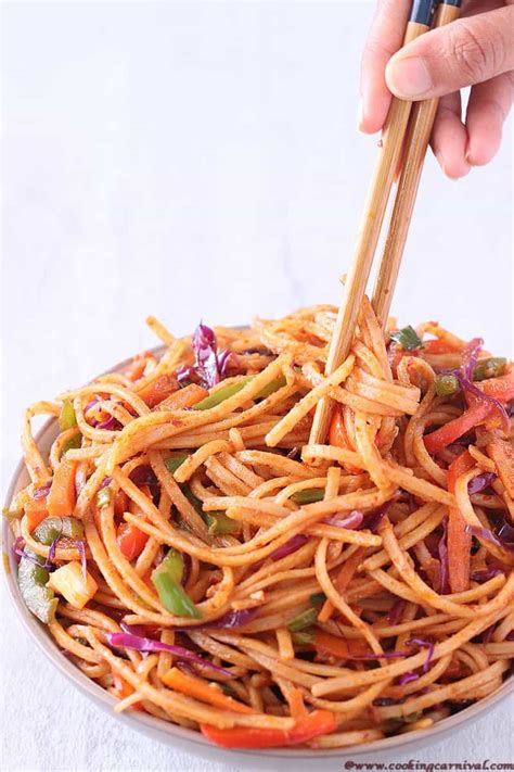 Schezwan Noodles | How to make Indo Chinese Schezwan Noodles