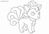 Printable Pokemon Vulpix Coloring Pages PDF  Coloringfoldercom sketch template