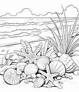 Free Printable Beach Coloring Pages List sketch template