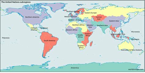 World Regions Map - World in maps