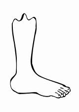 Feet Coloring Page sketch template