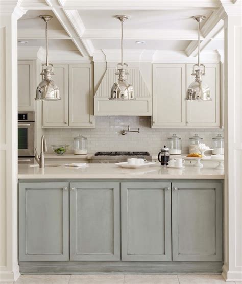 Two Tone Kitchen Island - Transitional - Kitchen - Sherwin Williams ...