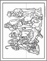 15  Printable Christmas Coloring Pages ️ Jesus & Mary Nativity Scenes sketch template