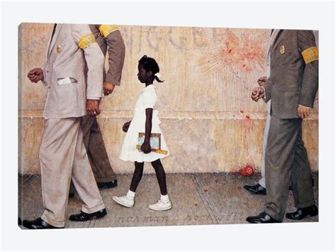 The Problem We All Live With Ruby Bridges by Norman Rockwell Canvas Print | Arte africana, Arte ...