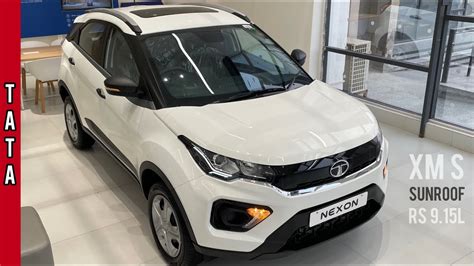 New Tata Nexon 2022 | Nexon XM S | Sunroof 🔥 Rs 9.15L | White Colour | Detailed Walkaround Video ...