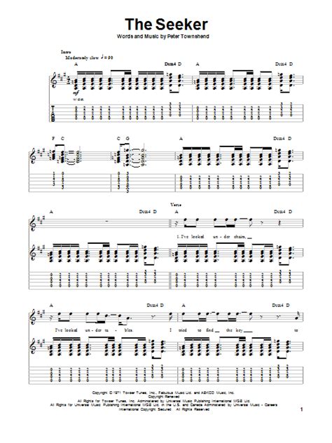 The Seeker | Sheet Music Direct