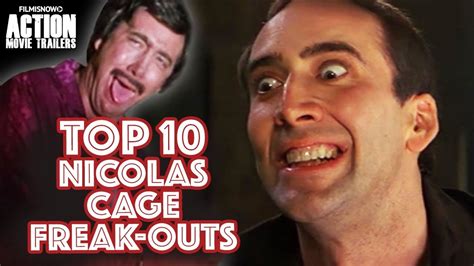 NICOLAS CAGE Action Movies - Top 10 Freakout Moments - YouTube