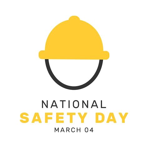 Premium Vector | Vector illustration of National Safety Day campaign