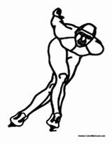 Speed Skating Coloring Pages sketch template