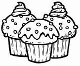 Three Cupcakes coloring page  Download Print Or Color Online For Free sketch template
