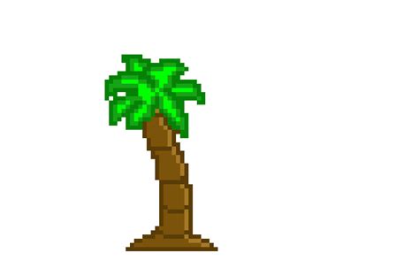 Palm tree pixel art