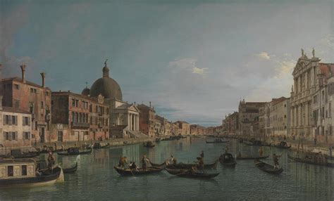 Canaletto | Venice: The Grand Canal with S. Simeone Piccolo | NG163 ...