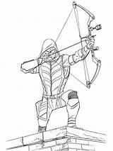 Archery coloring Pages For Kid sketch template