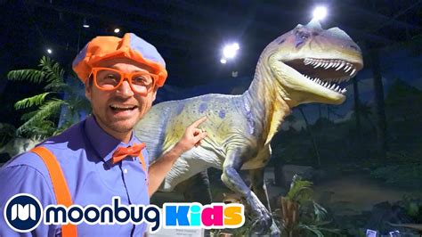 Blippi Learns About Dinosaur Fossils | @Blippi | Dinosaurs for Kids ...