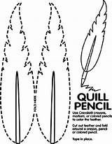 Quill Coloring Page Pages sketch template