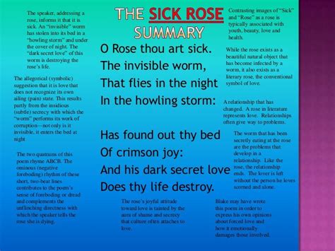 The sick rose