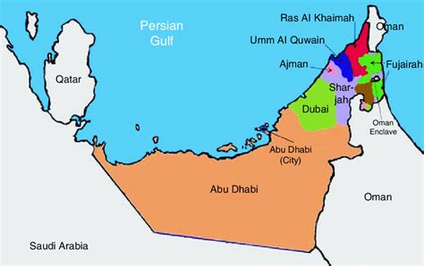 Map Of Abu Dhabi Emirate - Ansley Melloney