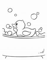 Rubber Ducky Coloring Page Sketch sketch template