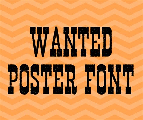 Wanted Poster Font Archives - Fonts Online Blog