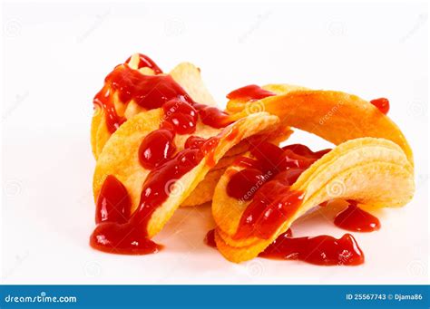 Chips And Ketchup Stock Photos - Image: 25567743