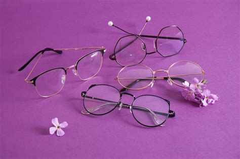 Premium Photo | Fashion trendy eye glasses several pairs eye glasses frames