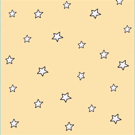 Minimalist stars with pastel yellow background Star - aesthetic yellow background HD phone ...