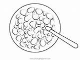 Cereal Breakfast Coloring Page For Kids  Free Printable sketch template