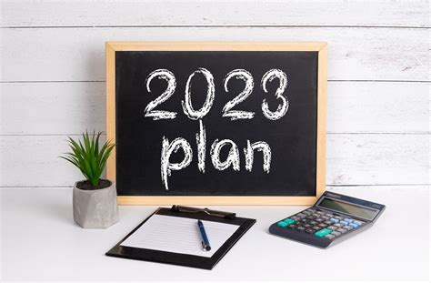 Blackboard with 2023 plan text - Creative Commons Bilder