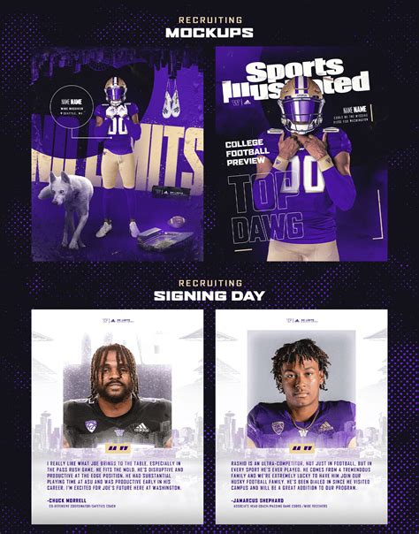 2022-2023 Washington Huskies Football Content on Behance