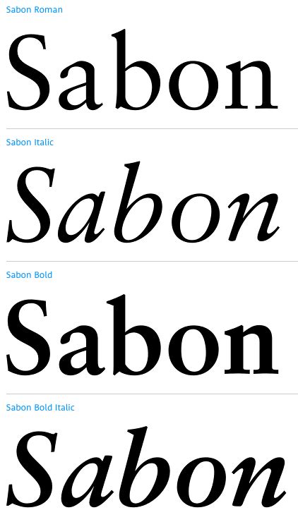 Sabon Font | Webfont & Desktop | Sabon, Typographic design, Typeface