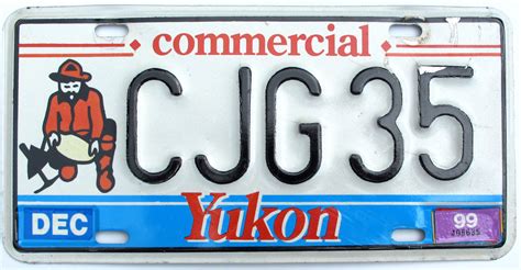 Yukon Commercial License Plates