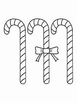 Candy Cane coloring Page  Free Printable sketch template