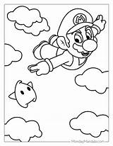 Free Printable Super Mario Galaxy Coloring Pages sketch template