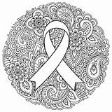 Awareness Ribbon Coloring Page sketch template