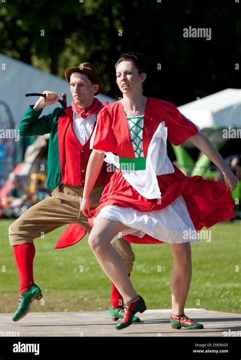 Dancers performing the Irish Jig at the Highland Games in Aberdeen ...