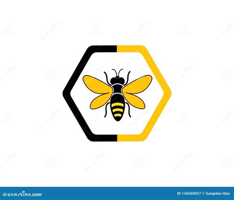 Honey Bee Logo Template Vector Icon Illustration Stock Vector ...