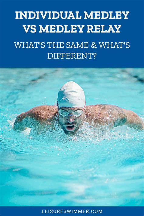 Individual Medley Vs Medley Relay - What's the Same & What's Different ...