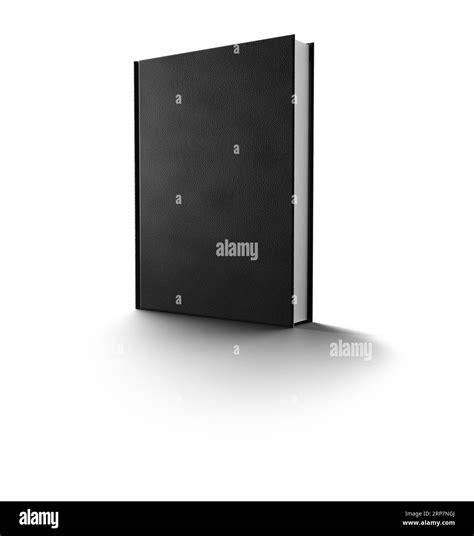 Blank mockup black book cover isolated on a white background Stock Photo - Alamy