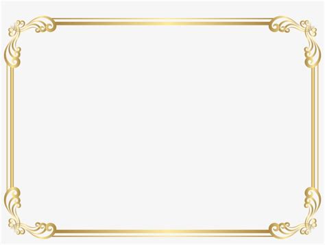 Frame Border Clip Art Png Image - Transparent Gold Border Frame Png ...