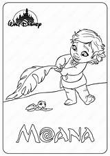 Coloring Moana Pages Disney Printables Kids Sketch Page sketch template