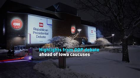 Highlights from GOP debate ahead of Iowa caucuses - YouTube