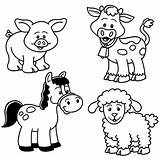 Cute Baby Farm Animal Coloring Pages  Best For Kids sketch template