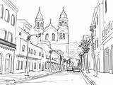 Santa Cruz Themed Coloring  Page sketch template