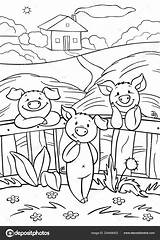 Farm Fence Coloring Pages sketch template