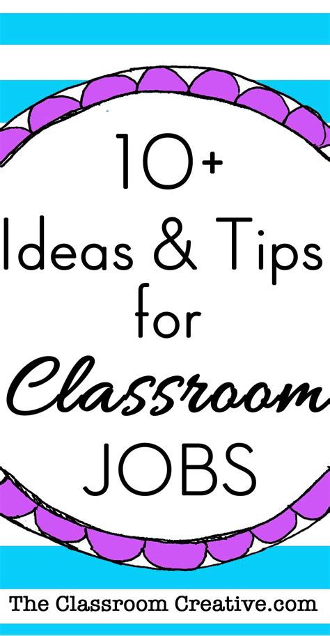 Free Classroom Job Chart Clipart