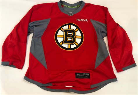 Reebok Edge 3.0 Custom Pro Stock Hockey Practice Jersey Boston Bruins ...