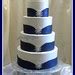 White and Blue Wedding Cake with Silver Jewelry | Flickr - Photo Sharing!