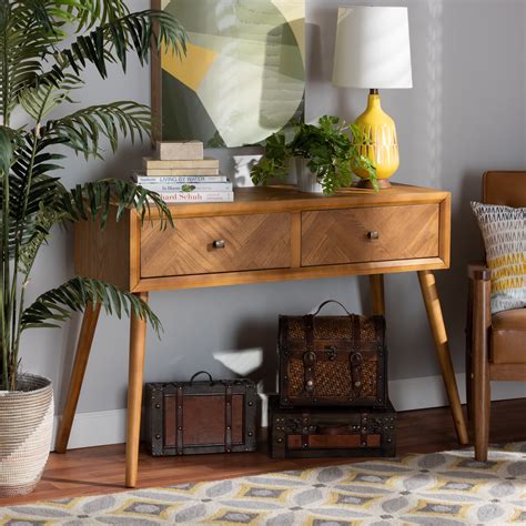 Mid Century Modern Console Table Canada - Solid Wood Console Table Entryway Mcm Black And Gold ...