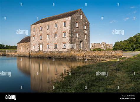 Carew Castle & Tidal Mill - Pembrokeshire Stock Photo - Alamy