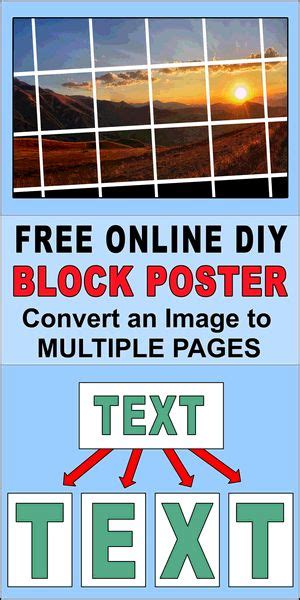 Free DIY online block poster maker / generator. Create a personalized, customized, homemade ...